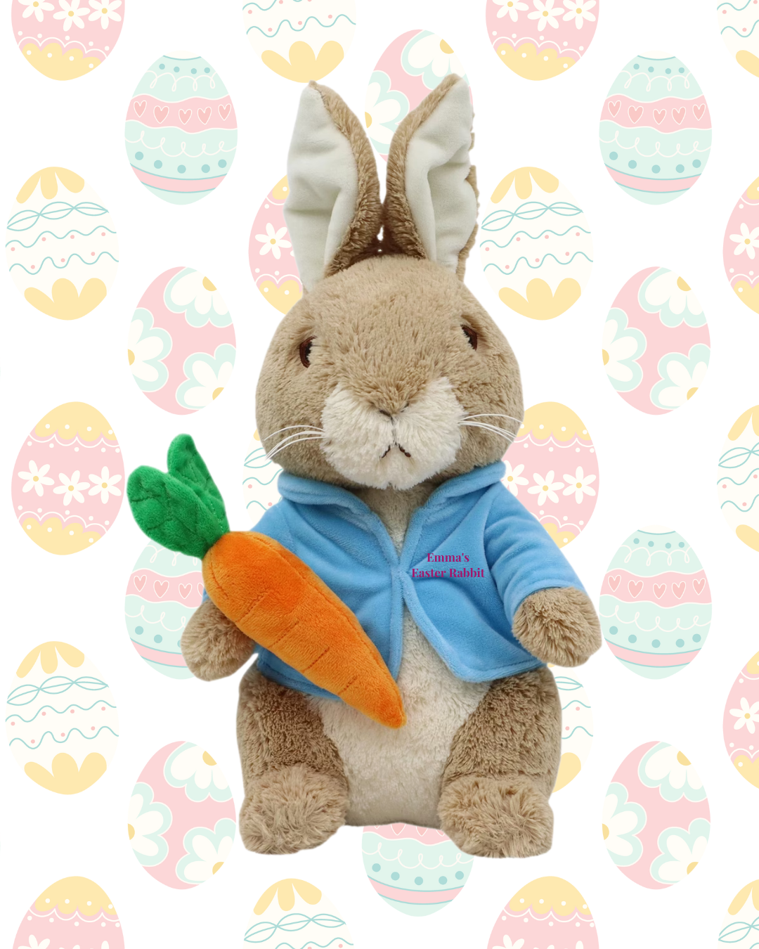 Personalised Peter Rabbit Plush – Custom Name Keepsake