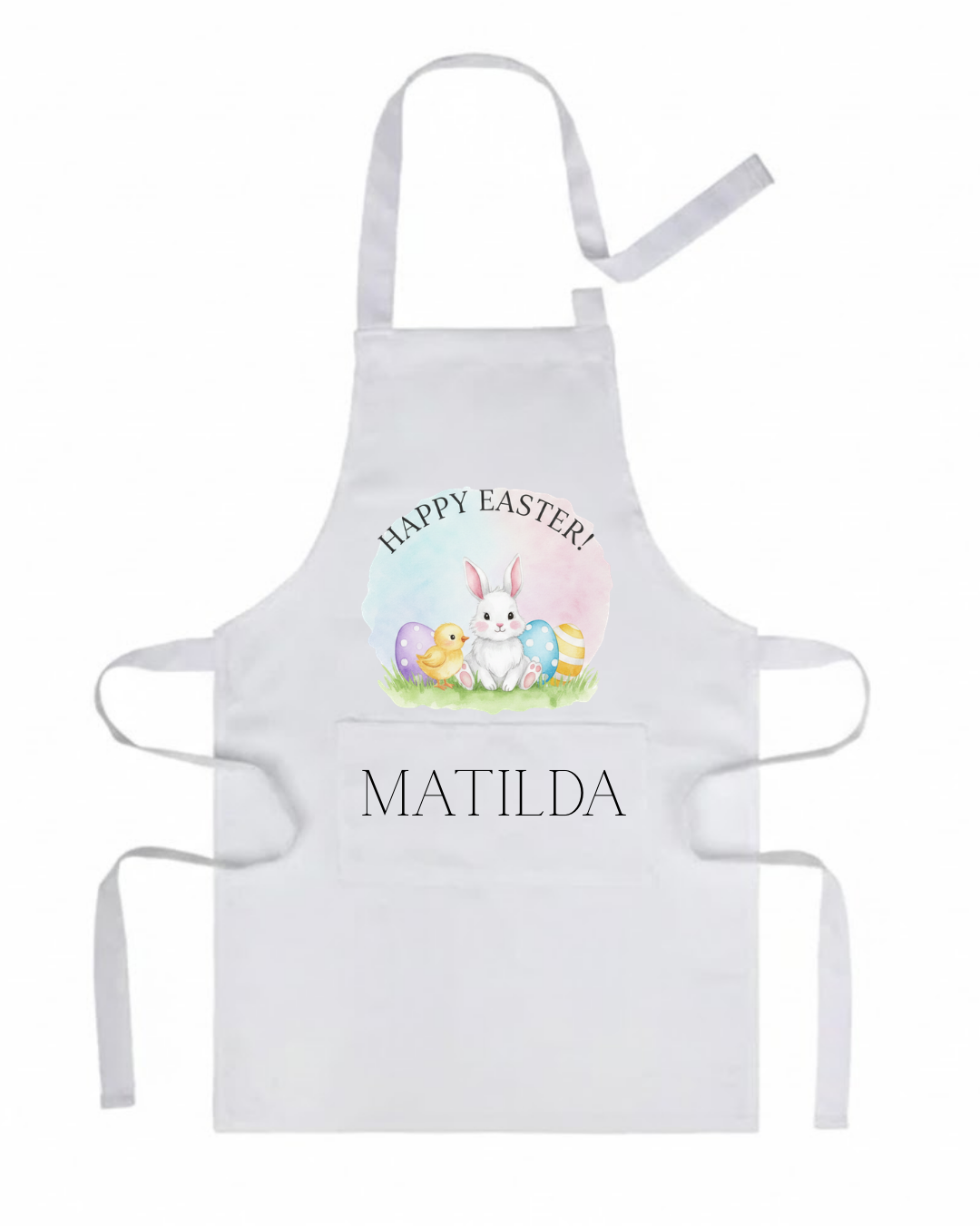 Personalised Happy Easter Kids' Apron