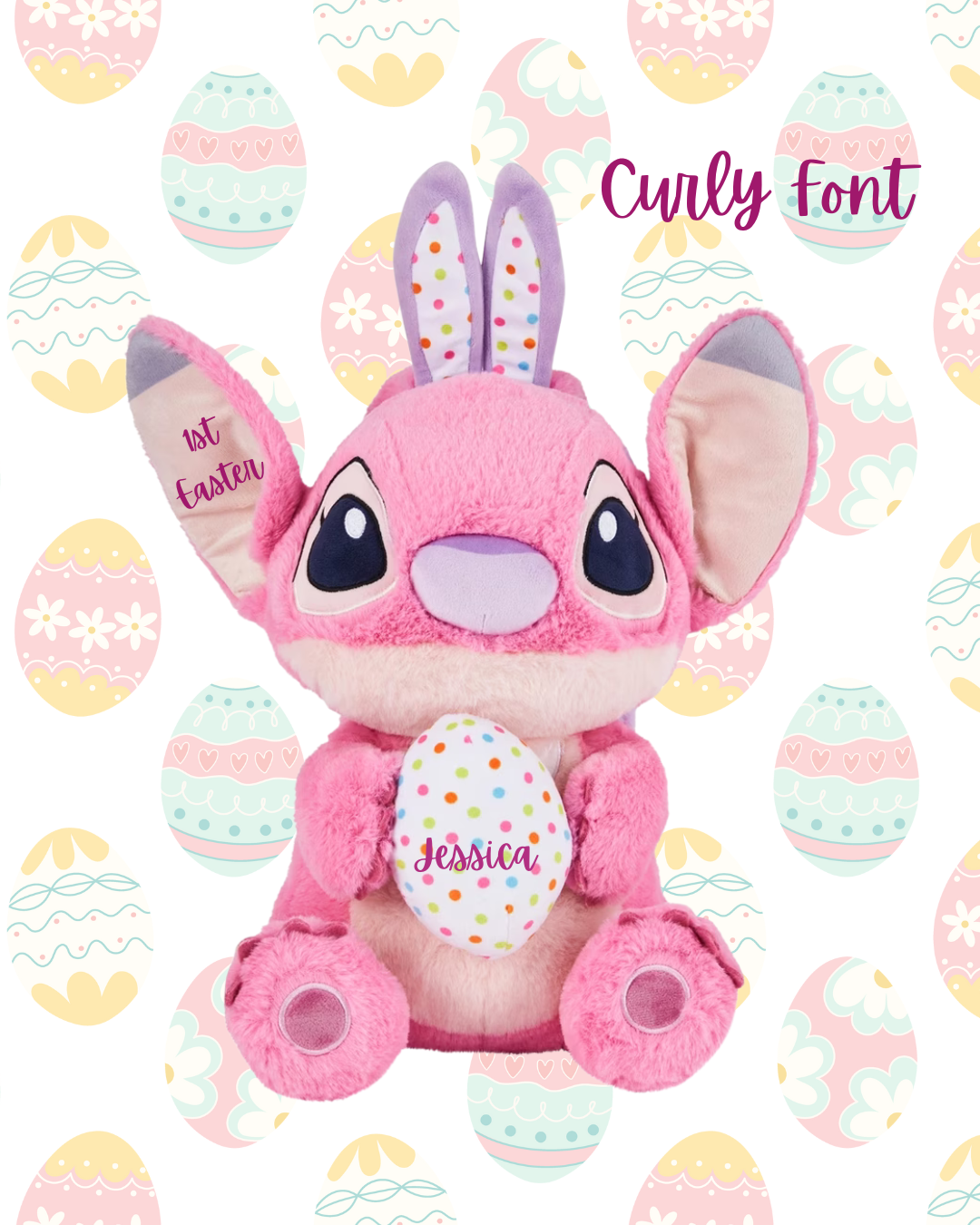 Personalised Stitch Easter Large 48cm Plush – Stitch & Angel