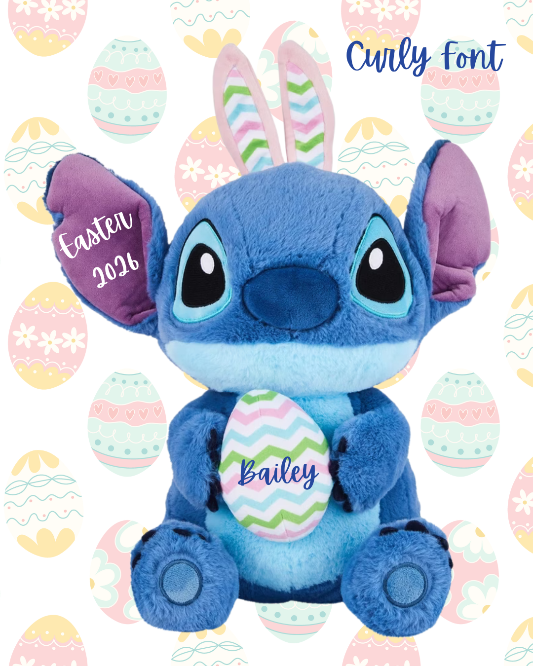 Personalised Stitch Easter Large 48cm Plush – Stitch & Angel