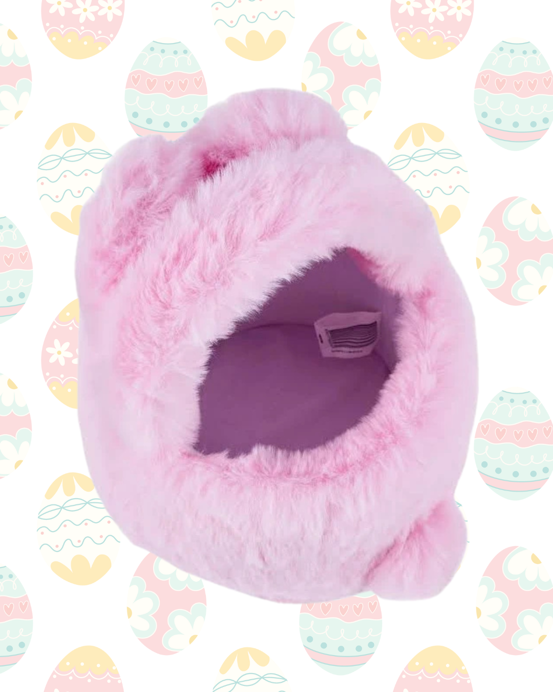 Personalised Plush "Floppy Ear" Bunny Bag – Custom Name - Pink & Blue