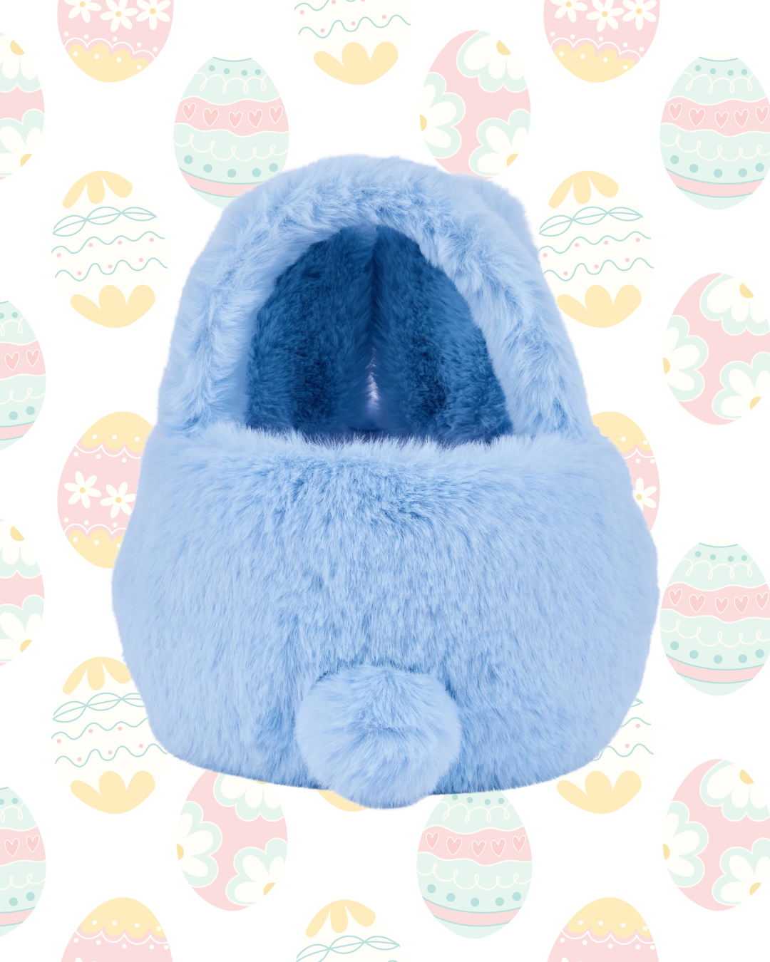 Personalised Plush "Floppy Ear" Bunny Bag – Custom Name - Pink & Blue