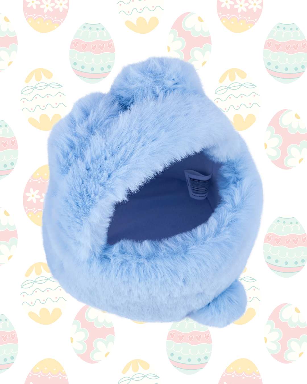 Personalised Plush "Floppy Ear" Bunny Bag – Custom Name - Pink & Blue