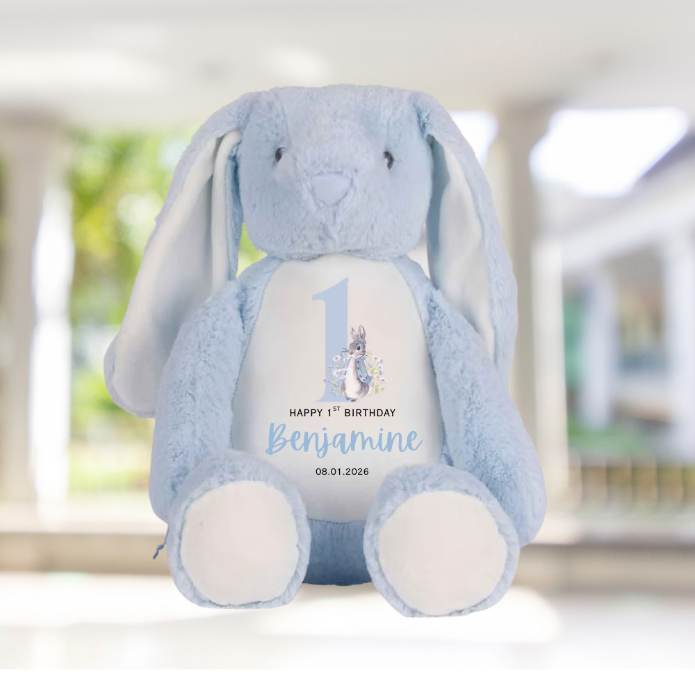 Personalised Heirloom Bunny | First Birthday Keepsake
